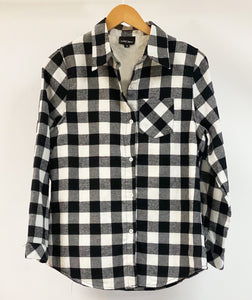 Checkered Faux Fur-Lined Flannel Shirt Item #41
