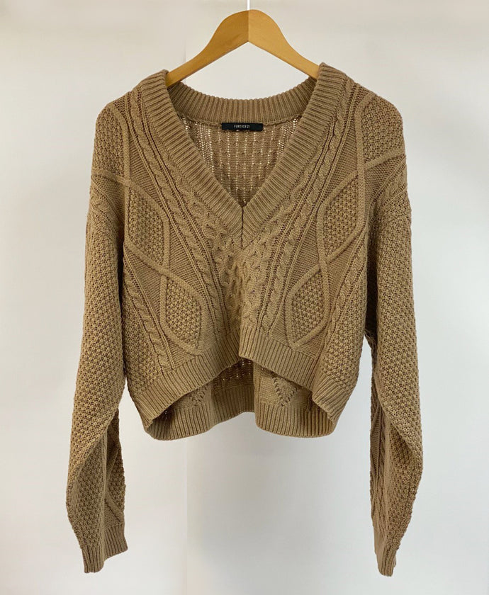 Ribbed Cropped Sweater Item #191