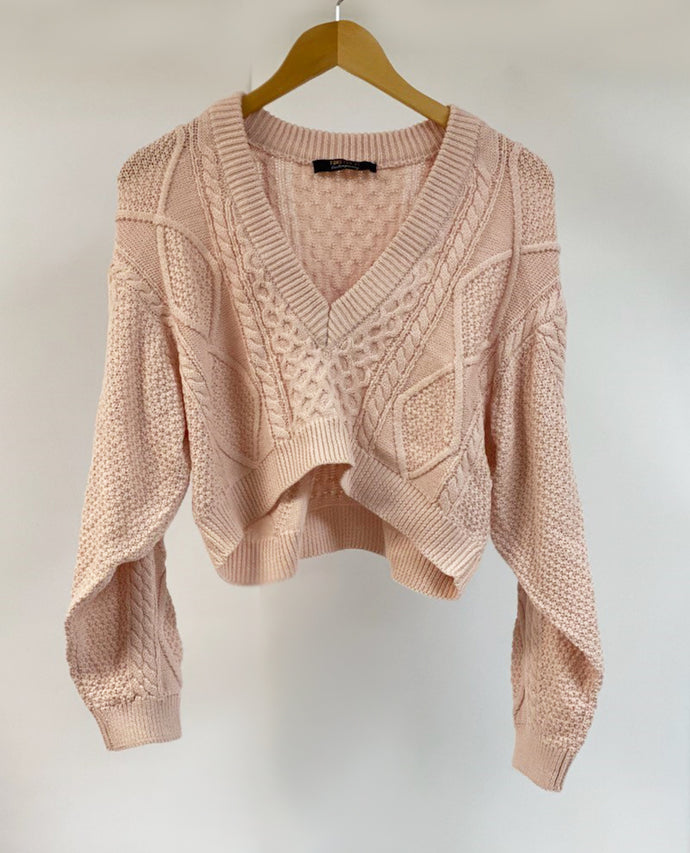 Ribbed Cropped Sweater Item #192
