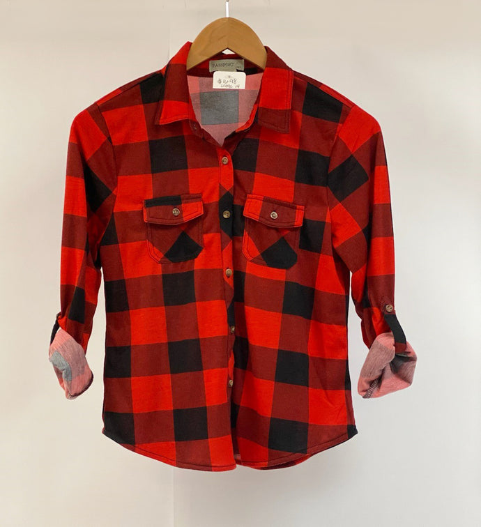Girls Plaid Shirt Item #182