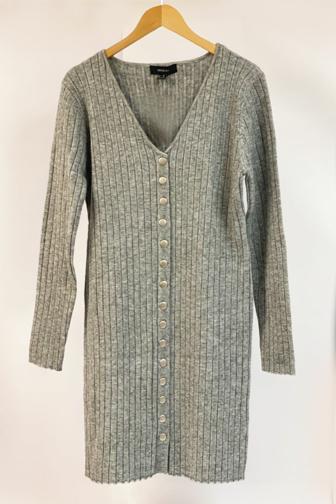 Plus Ribbed Sweater Knit Dress Item #200