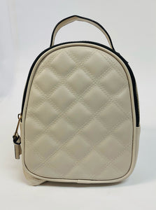 Faux Leather Quilted Backpack Item #284