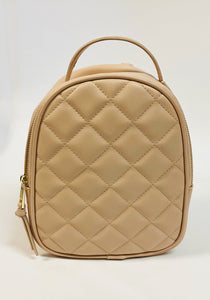 Faux Leather Quilted Backpack Item #285