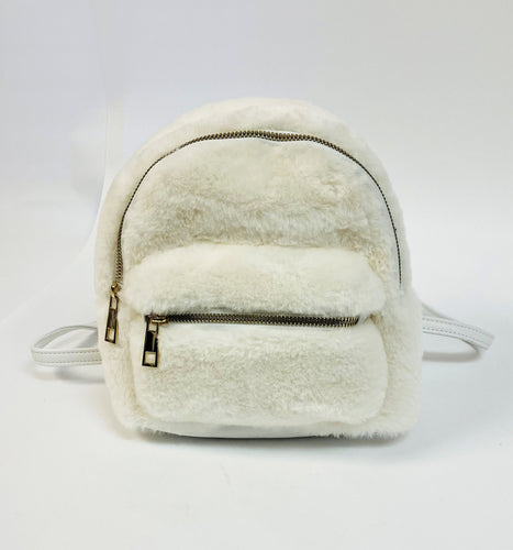 Faux Fur Mini Backpack Item #289