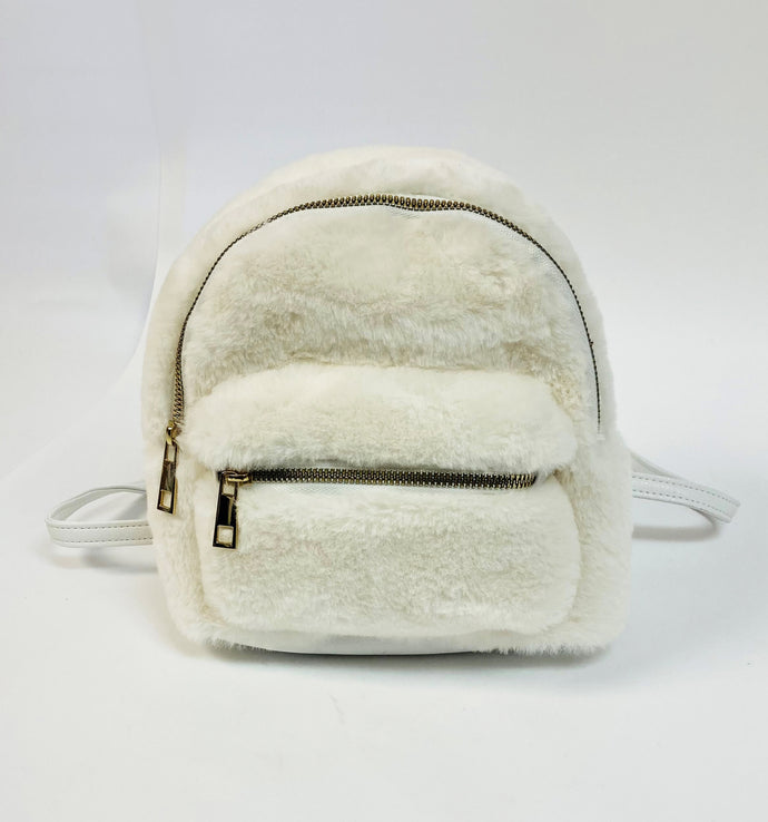 Faux Fur Mini Backpack Item #289